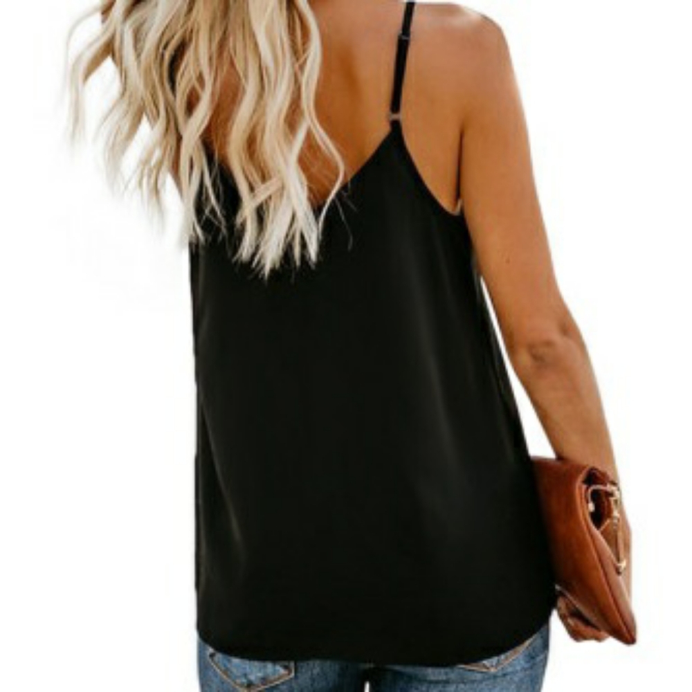Spaghetti Strap Button Tank - Picture 2 of 5